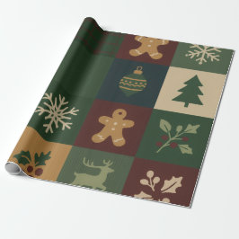 Christmas Block Christmas Wrap Geschenkpapier