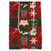 Christmas Blocks GIFT BAG m Mittlere Geschenktüte (Rückseite)
