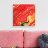 Christmas Bloom Frequencies Abstract Energy Canvas Leinwanddruck (Insitu (Wohnzimmer))
