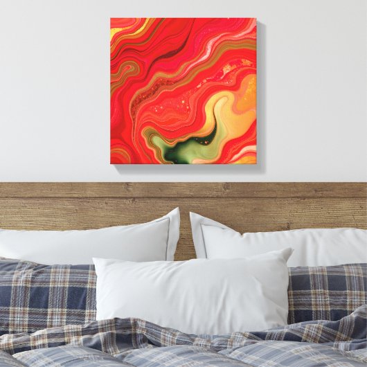 Christmas Bloom Frequencies Abstract Energy Canvas Leinwanddruck (Insitu (Schlafzimmer))