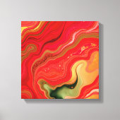 Christmas Bloom Frequencies Abstract Energy Canvas Leinwanddruck (Vorderseite)