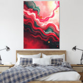 Christmas Bloom Frequencies – Abstract Energy Wrap Leinwanddruck (Insitu (Schlafzimmer))