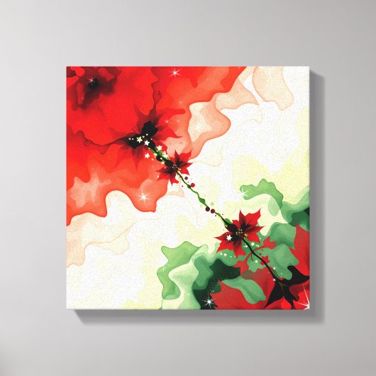 Christmas Bloom Frequencies Premium Wrapped Canvas Leinwanddruck (Vorderseite)