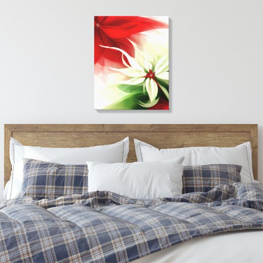 Christmas Bloom Frequency Sacred Poinsettia Leinwanddruck (Insitu (Schlafzimmer))