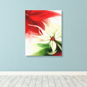 Christmas Bloom Frequency Sacred Poinsettia Leinwanddruck (Insitu (Holzboden))