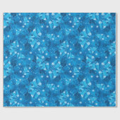 Christmas Blue Bells Geschenkpapier (Flach)