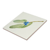 Christmas Blue Berries Sprig Rustic Botanical Fliese (Seite)