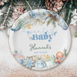 Christmas Blue Boy Santa Baby Dusche Pappteller<br><div class="desc">Freuen Sie sich auf die festliche Saison mit unseren bezaubernden, blauen und grünen Weihnachtsduschenduschen in den Weihnachtsliedern von Santa Baby. Teller. Diese bezaubernden Stücke strahlen mit niedlicher Weihnachtsanziehungskraft aus und bieten eine einzigartige Mischung aus praktischer und skurriler Gestaltung, um die Dekoration des Party zu verstärken. Diese Babyduschsernvietten sind perfekt für...</div>