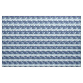 Christmas Blue Bunny Rabbit Niedliche Vintage Szen Stoff (Yard (91,4 cm))