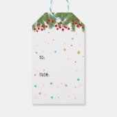 Christmas Blue Cat Funny Geschenkanhänger (Rückseite)