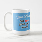 Christmas Blue Coffee Pub Kaffeetasse (Links)