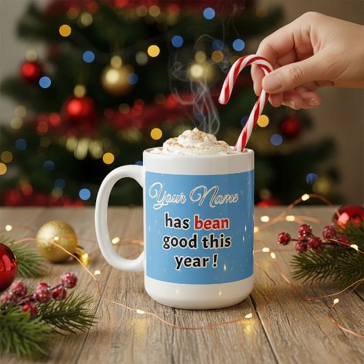 Christmas Blue Coffee Pub Kaffeetasse