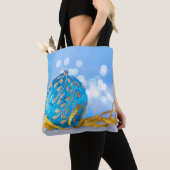 Christmas Blue Decor Ball Tasche (Von Nahem)