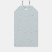 Christmas Blue Deer Snow Geschenkanhänger (Rückseite)