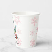 Christmas Blue Dino and Presents Boy Baby Shower Pappbecher (Links)