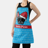 Christmas Blue French Bulldog Schürze (InSitu)