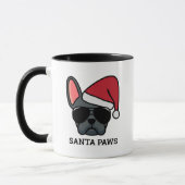 Christmas Blue French Bulldog Tasse (Links)
