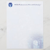 Christmas Blue Geschenkboxen Stationery (Vorderseite)