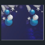 Christmas Blue Geschenkpapier<br><div class="desc">Weihnachtsschmuck Festpackpapier</div>