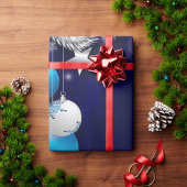 Christmas Blue Geschenkpapier