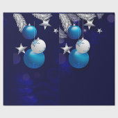 Christmas Blue Geschenkpapier