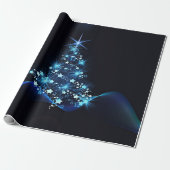 Christmas Blue Geschenkpapier (Ungerollt)