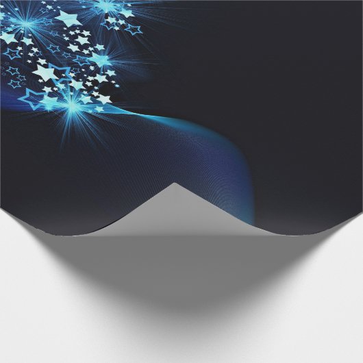 Christmas Blue Geschenkpapier (Ecke)