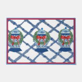 Christmas Blue Ginger Jars Doormat Begrüßungsmatte Fußmatte (Vorderseite)