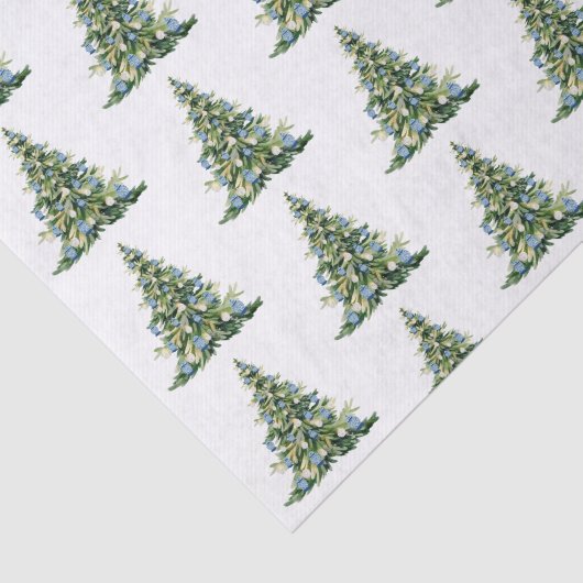 Christmas Blue Ginger Jars Tissue Paper Seidenpapier (Ausschnitt)