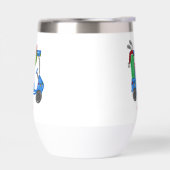 Christmas Blue Golf Cart Personalisiert Preppy (Links)