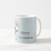 Christmas Blue Green Deer Kaffeetasse (VorderseiteRechts)