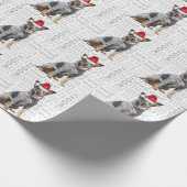 Christmas Blue Heeler für Hund Lover Holiday Geschenkpapier (Ecke)