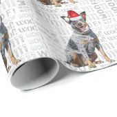 Christmas Blue Heeler für Hund Lover Holiday Geschenkpapier (Rolleneckpunkt)