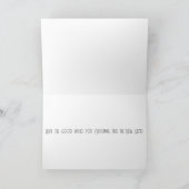 Christmas Blue Jay Christmas Card Feiertagskarte (Innenseite)