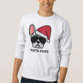 Christmas Blue Merle French Bulldog Sweatshirt (Vorderseite)