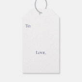 Christmas Blue Nutcracker Geschenketiketten, Geschenkanhänger (Rückseite)