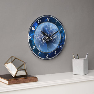 Christmas Blue Ribbon Uhr