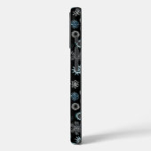 Christmas Blue Snowflakes Case-Mate iPhone Hülle (Rückseite / Links)