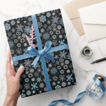 Christmas Blue Snowflakes