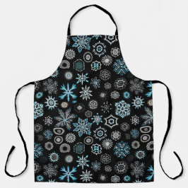 Christmas Blue Snowflakes Schürze