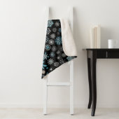 Christmas Blue Snowflakes Sherpadecke (Beispiel)