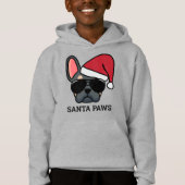 Christmas Blue Tan French Bulldog Hoodie (Vorderseite)