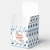 CHRISTMAS Blue Traditionelle personalisierte Gefäl Geschenkschachtel (Geöffnet)