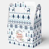 CHRISTMAS Blue Traditioneller personalisierter Gef Geschenkschachtel (Geöffnet)