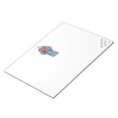 Christmas Blue und White Ginger Jar Notepad Notizblock (angewinkelt)