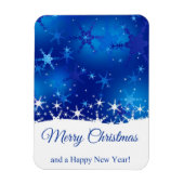 Christmas Blue Winter Snowflakes Magnet (Vertikal)