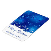 Christmas Blue Winter Snowflakes Magnet (Linke Seite)