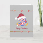 Christmas Bluebird Candy Minze Blank Inside Holida Karte (Vorderseite)