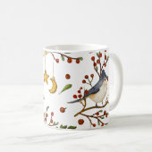 Christmas Bluejay Kaffeetasse (VorderseiteRechts)