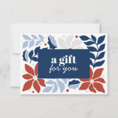 CHRISTMAS BLUME RED BLUE SILVER - BESONDERE (Vorderseite)